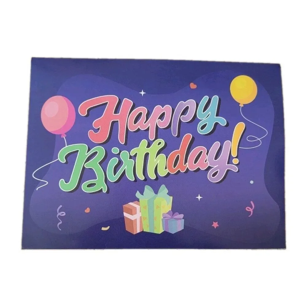 Pop‑Up Musical Birthday Card w/ Blowable Candle & Applause Sound – Lights Up –